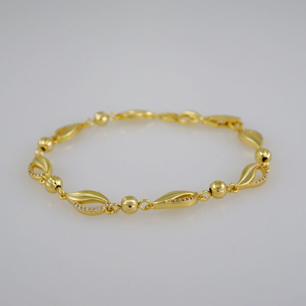 Women Bracelets/ Pulseras Dama/  Zircon Stone/  14K Real Color// B608