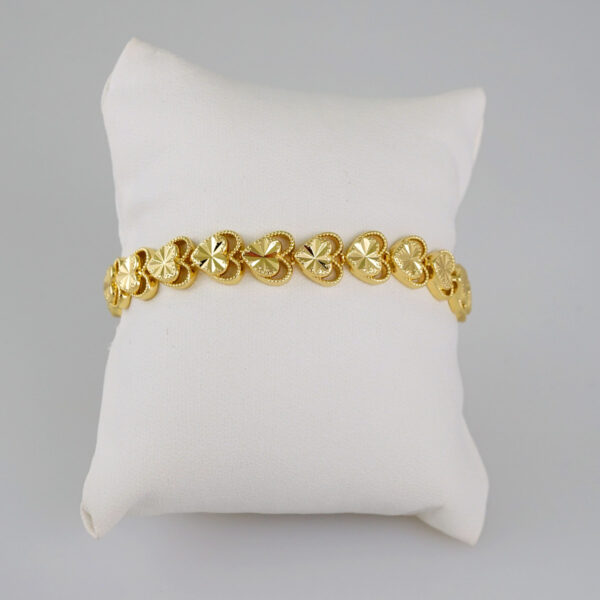 Women Bracelets/ Pulseras Dama/  Plain/  14K Real Color// B615