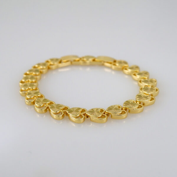 Women Bracelets/ Pulseras Dama/  Plain/  14K Real Color// B615
