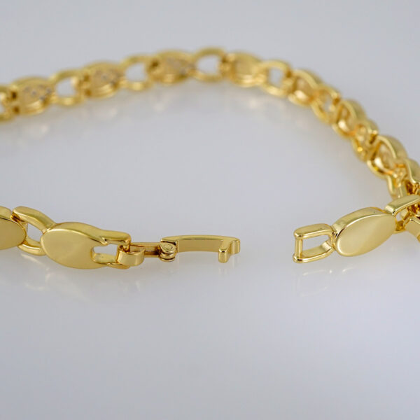Women Bracelets/ Pulseras Dama/  Zircon Stone/  14K Real Color// B616