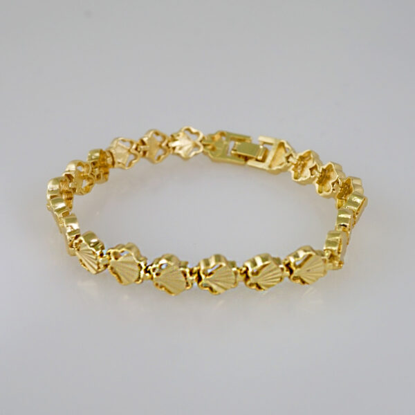 Women Bracelets/ Pulseras Dama/  Plain/  14K Real Color// B617 - Image 2