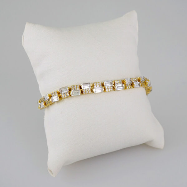 Women Bracelets/ Pulseras Dama/  Zircon Stone/  14K Real Color// B620