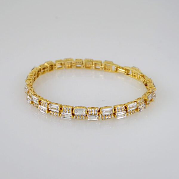 Women Bracelets/ Pulseras Dama/  Zircon Stone/  14K Real Color// B620 - Image 2