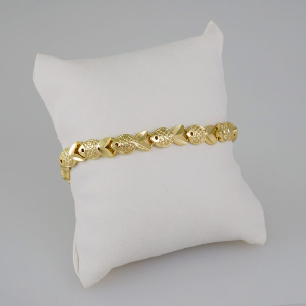 Women Bracelets/ Pulseras Dama/  Plain/  14K Real Color// B622
