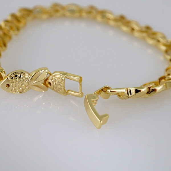 Women Bracelets/ Pulseras Dama/  Plain/  14K Real Color// B622