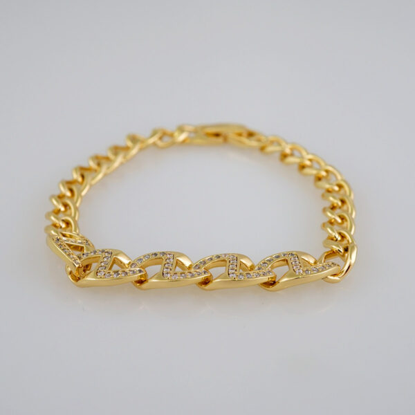 Women Bracelets/ Pulseras Dama/  Zircon Stone/  14K Real Color// B626