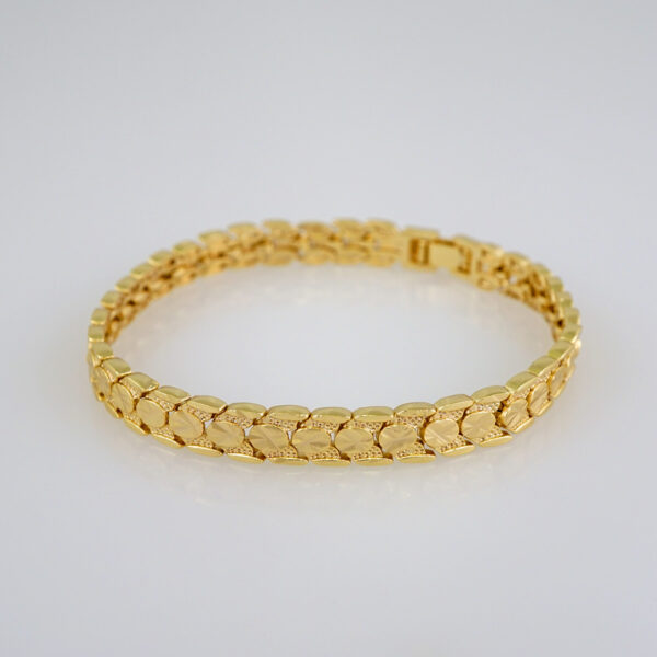 Women Bracelets/ Pulseras Dama/  Plain/  14K Real Color// B628