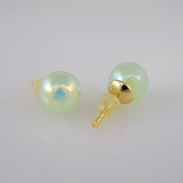 Women Earrings/ Aretes Dama/Pearl/14k Real Color// E642 - Image 2