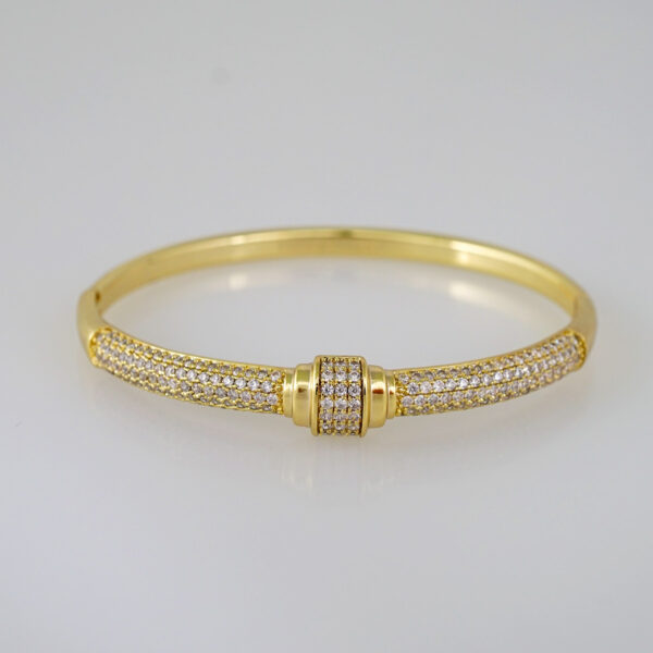 Bangles Women/ Pulsos Dama/ Zircon Stone/ 14K Real Color// P269 - Image 2