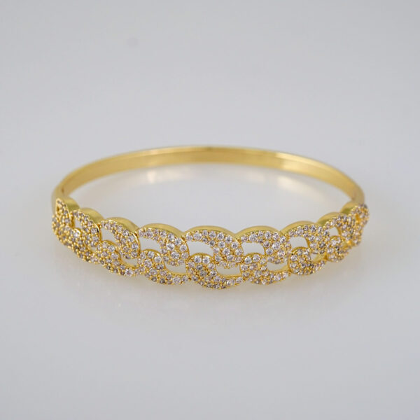 Bangles Women/ Pulsos Dama/  Zircon Stone/  14K Real Color// P270