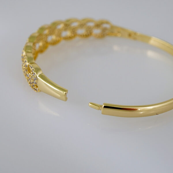 Bangles Women/ Pulsos Dama/  Zircon Stone/  14K Real Color// P270