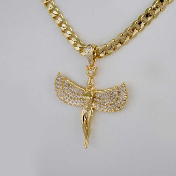 Cadenas & Colgantes/ Chain /Pendants /14K Real Color/Zircon Stone/ 6mm// SET642 - Image 2