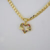 Cadenas & Colgantes & Earrings/  Chain W/Pendants /14K Real Color/Zircon Stone/ 3mmx45// SET644 - Image 2