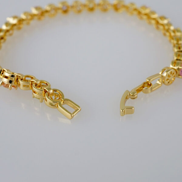 Women Bracelets/ Pulseras Dama/  Zircon Stone/  14K Real Color// B639