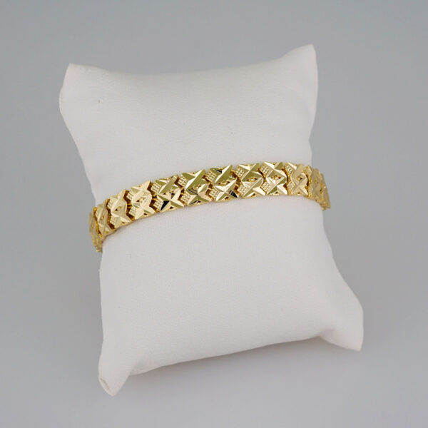Women Bracelets/ Pulseras Dama/  Plain/  14K Real Color// B644