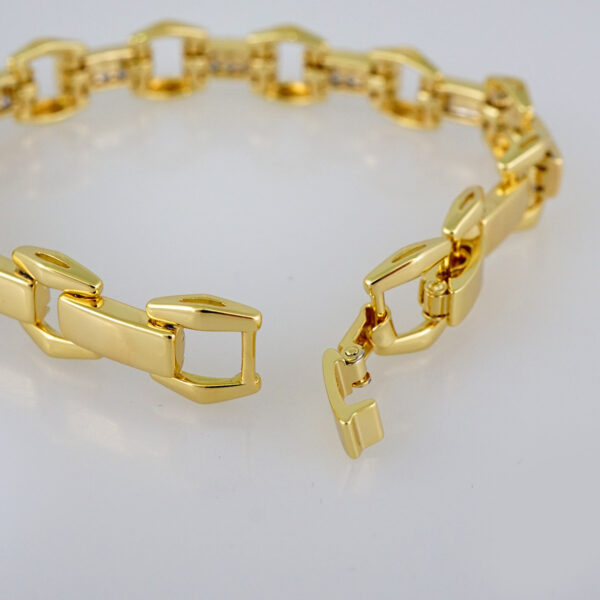 Women Bracelets/ Pulseras Dama/  Zircon Stone/  14K Real Color// B645