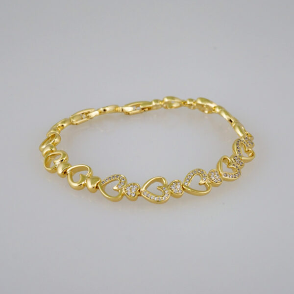 Women Bracelets/ Pulseras Dama/ Zircon Stone/14K Real Color// B646