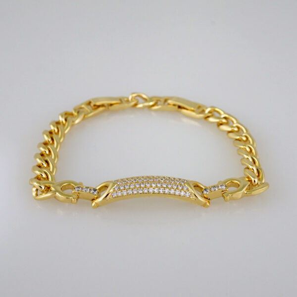 Women Bracelets/ Pulseras Dama/  Zircon Stone/  14K Real Color// B647