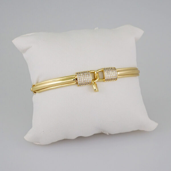 Women Bracelets/ Pulseras Dama/  Zircon Stone/  14K Real Color// B649