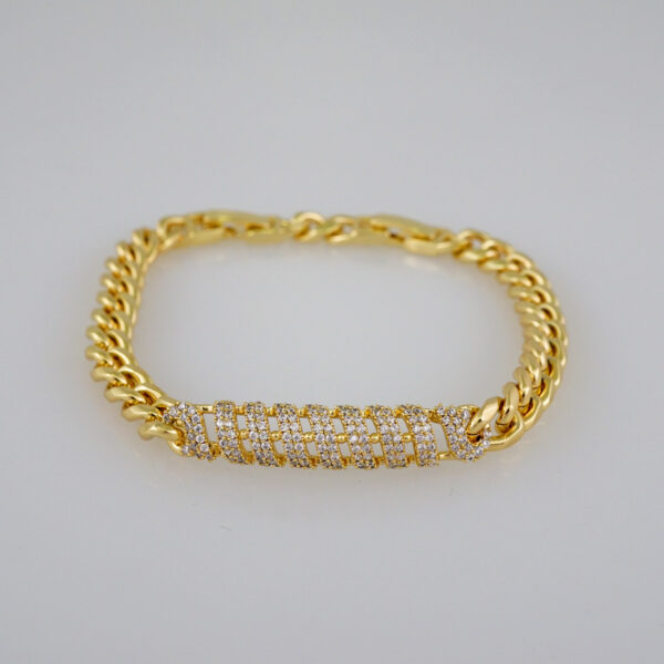 Women Bracelets/ Pulseras Dama/  Zircon Stone/  14K Real Color// B652