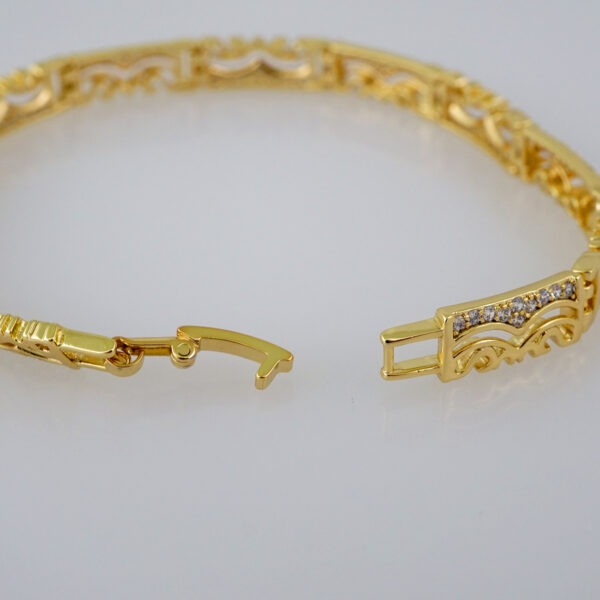 Women Bracelets/ Pulseras Dama/  Zircon Stone/  14K Real Color// B655