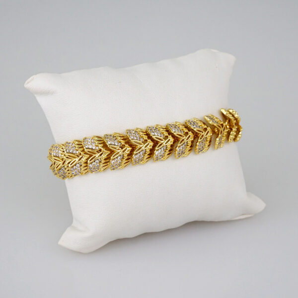 Women Bracelets/ Pulseras Dama/  Zircon Stone/  14K Real Color// B656
