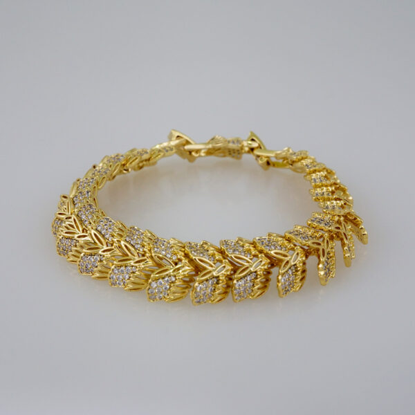 Women Bracelets/ Pulseras Dama/  Zircon Stone/  14K Real Color// B656