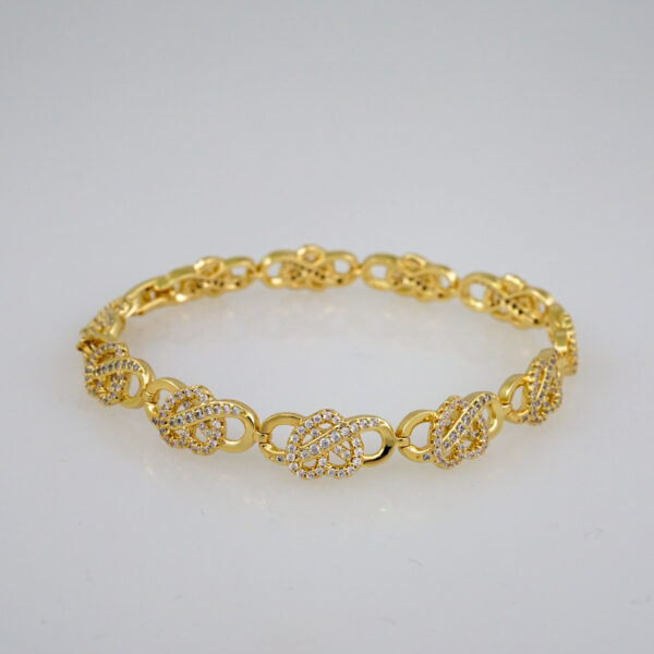 Women Bracelets/ Pulseras Dama/ Zircon Stone/14K Real Color// B659