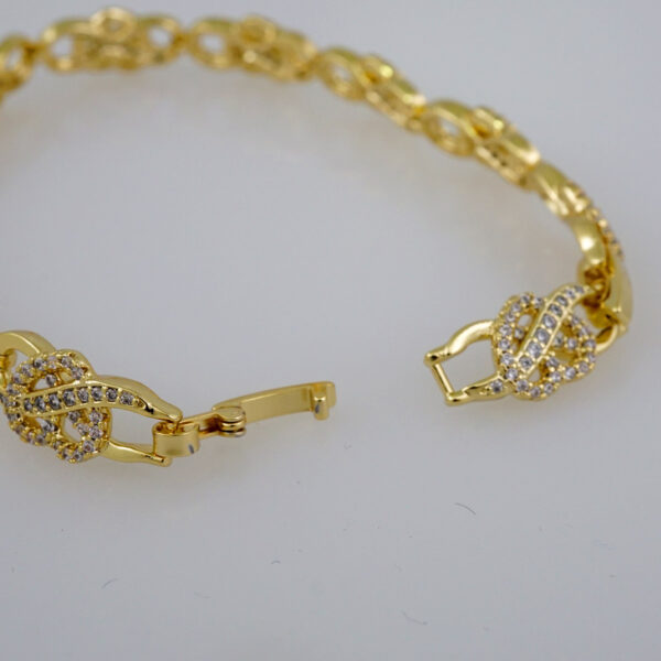 Women Bracelets/ Pulseras Dama/ Zircon Stone/14K Real Color// B659