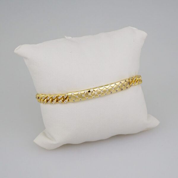 Women Bracelets/ Pulseras Dama/  Zircon Stone/  14K Real Color// B661