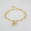 Women Bracelets/ Pulseras Dama/  Zircon Stone/  14K Real Color// B665 - Image 2