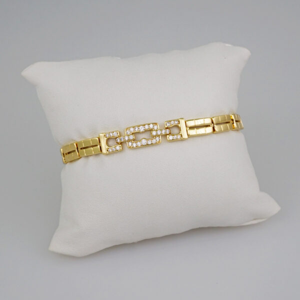 Women Bracelets/ Pulseras Dama/  Zircon Stone/  14K Real Color// B666