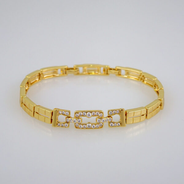 Women Bracelets/ Pulseras Dama/  Zircon Stone/  14K Real Color// B666