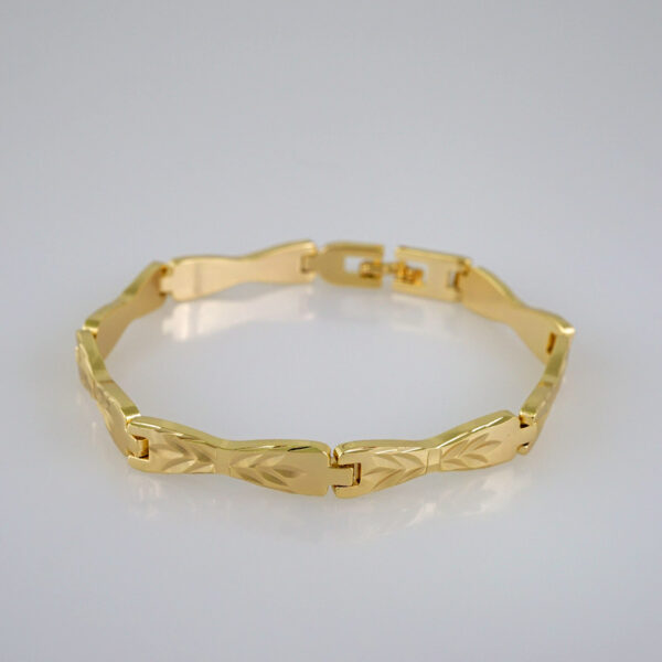 Women Bracelets/ Pulseras Dama/ Plain/14K Real Color// B676