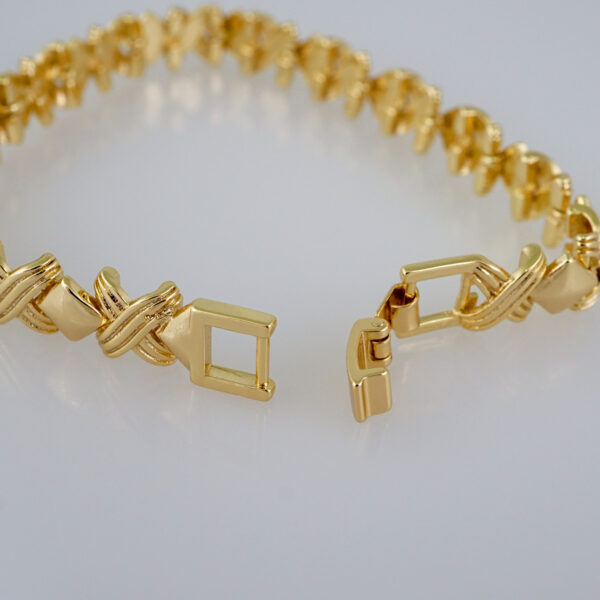 Women Bracelets/ Pulseras Dama/  Plain/  14K Real Color// B680