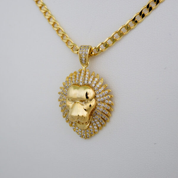Cadenas & Colgantes/ Chain W/Pendants /14K Real Color/Zircon Stone/ 3mm x45cm// SET665 - Image 2