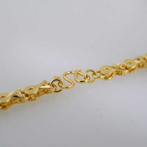 Cadenas / Chain W/Pendants /  14K Real Color/  Plain/  3mmx45cm// SET666 - Image 3