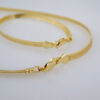 Gargantilla & Manilla / Choker W/ Bracelet/  14K Real Color/  Plain/  4mm x 45cm// SET691 - Image 3