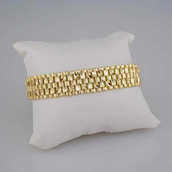 Women Bracelets/ Pulseras Dama/ Plain/14K Real Color// B681