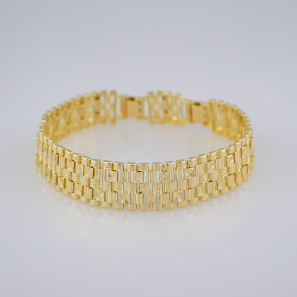 Women Bracelets/ Pulseras Dama/ Plain/14K Real Color// B681