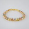 Women Bracelets/ Pulseras Dama/  Zircon Stone/  Three Tone// B691 - Image 2