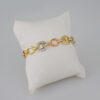 Women Bracelets/ Pulseras Dama/  Zircon Stone/  Three Tone// B692