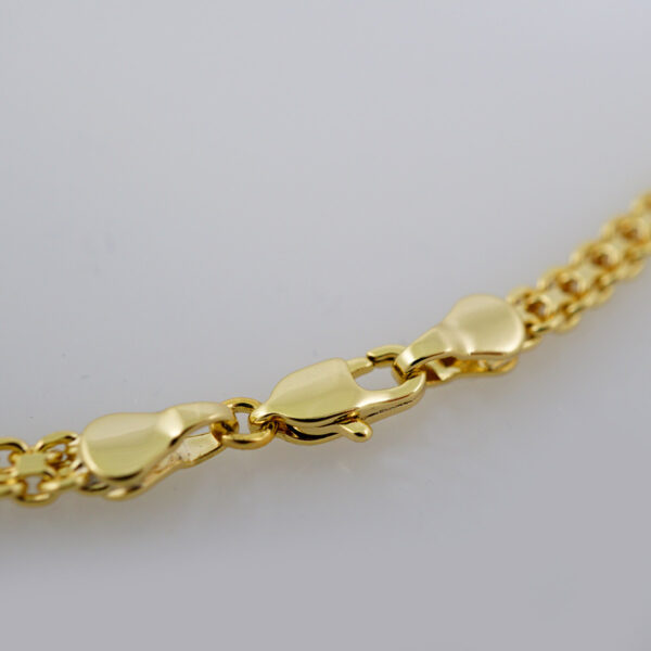 Cadenas & Colgantes/ Chain W/Pendants /14K Real Color/Zircon Stone/ 4mmx45cm// SET704