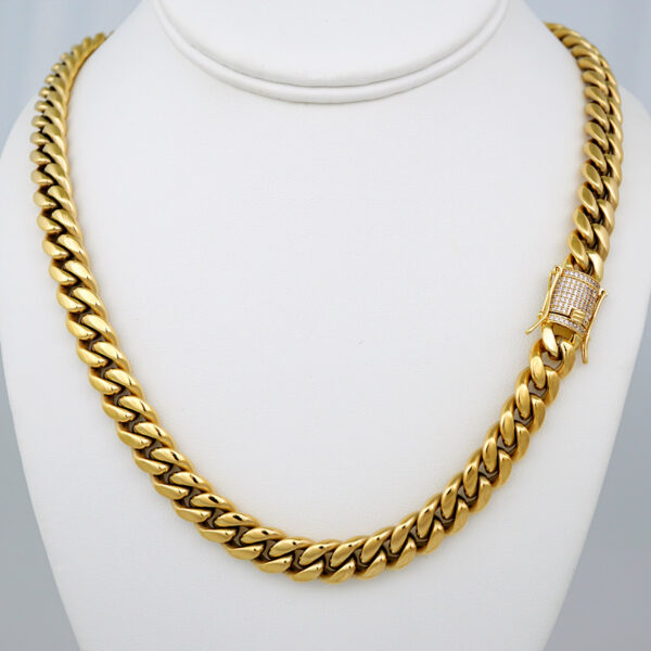 Chains/ Cadenas/ Zircon Stone/ 14K Real Color/ Cierre Original/  10mmx60cm// SET713