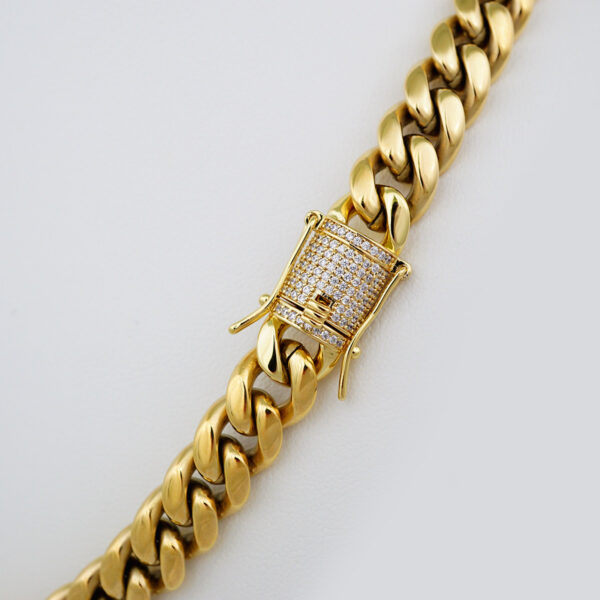 Chains/ Cadenas/ Zircon Stone/ 14K Real Color/ Cierre Original/  10mmx60cm// SET713 - Image 2
