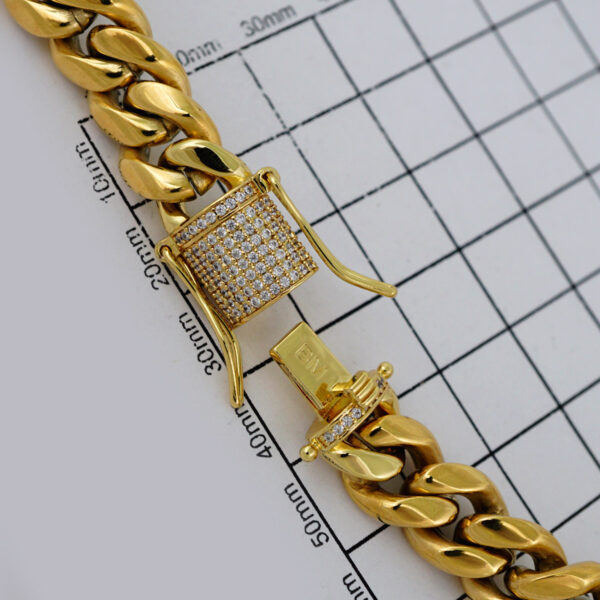Chains/ Cadenas/ Zircon Stone/ 14K Real Color/ Cierre Original/  10mmx60cm// SET713 - Image 3