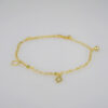 A0043 Anklets - Tobilleras - 14K Real Color