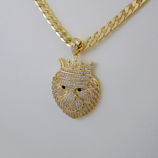 Cadenas & Colgantes/ Chain/ Pendants /14K Real Color/Zircon Stone/ 4mm// SET727 - Image 2