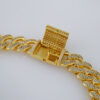 Chains/ Cadenas/ Zircon Stone/ 14K Real Color/  Estilo Monaco/ 12mm// SET733 - Image 3