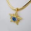 Gargantilla & Colgantes / Choker W/ Pendants/ 14K Real Color/ Plain/ 5mm x 45cm// SET738 - Image 2